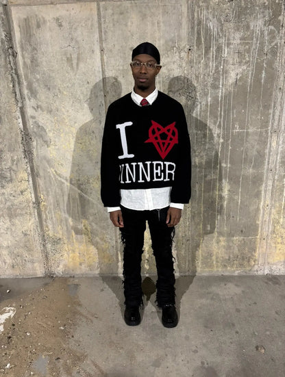I Love Sinners Knit Sinners Worldwide